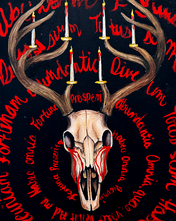 "Manifest Spell" 8x10 oil on canvas