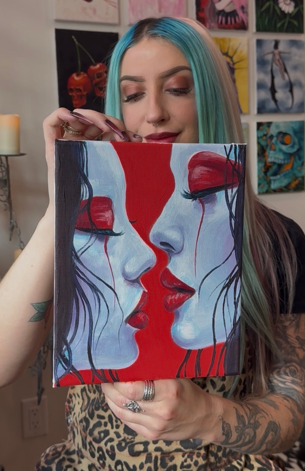 "Magnetic Love" 8x10 oil on canvas