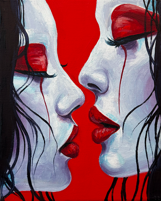 "Magnetic Love" 8x10 oil on canvas