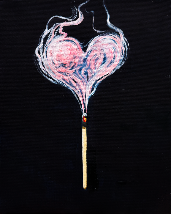 "Protect your peace" 8x10 oil on canvas