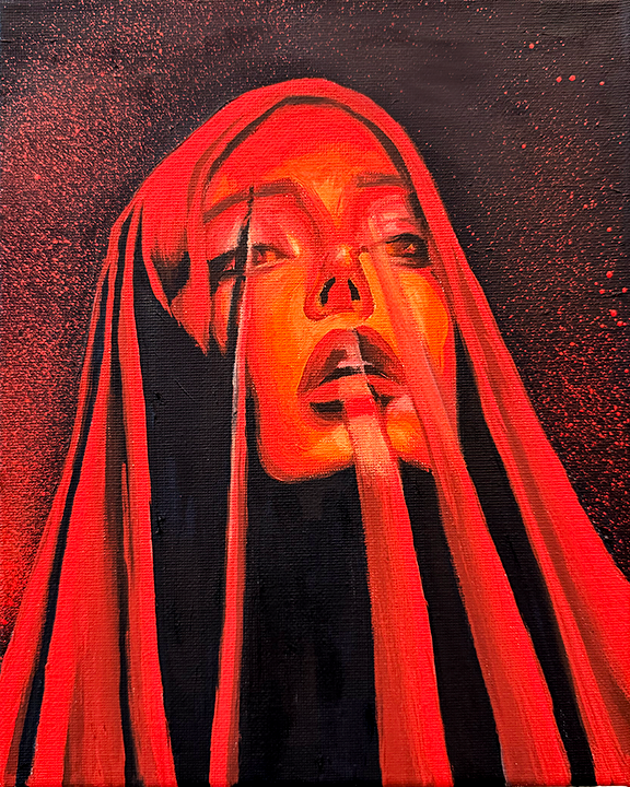 "Let go of knowing" 8x10 oil on canvas