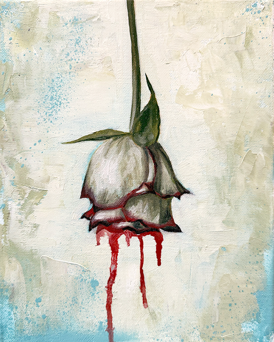 "Last one standing" 8x10 oil on canvas