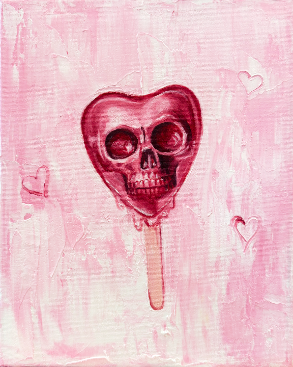 "Laced with grace" 8x10 oil on canvas