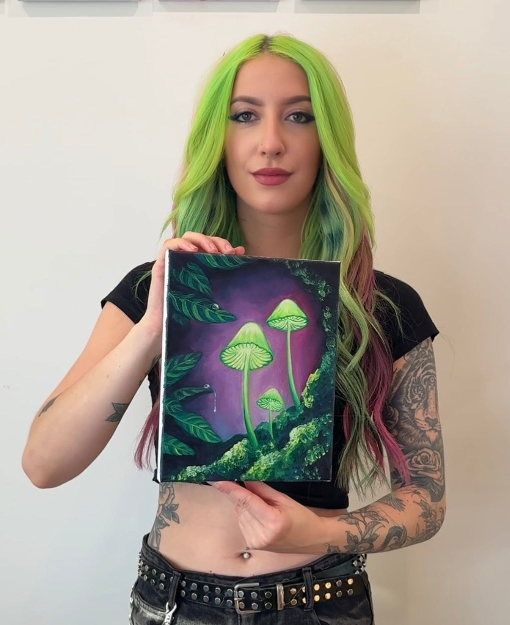 "Growth in the dark" 8x10 oil on canvas