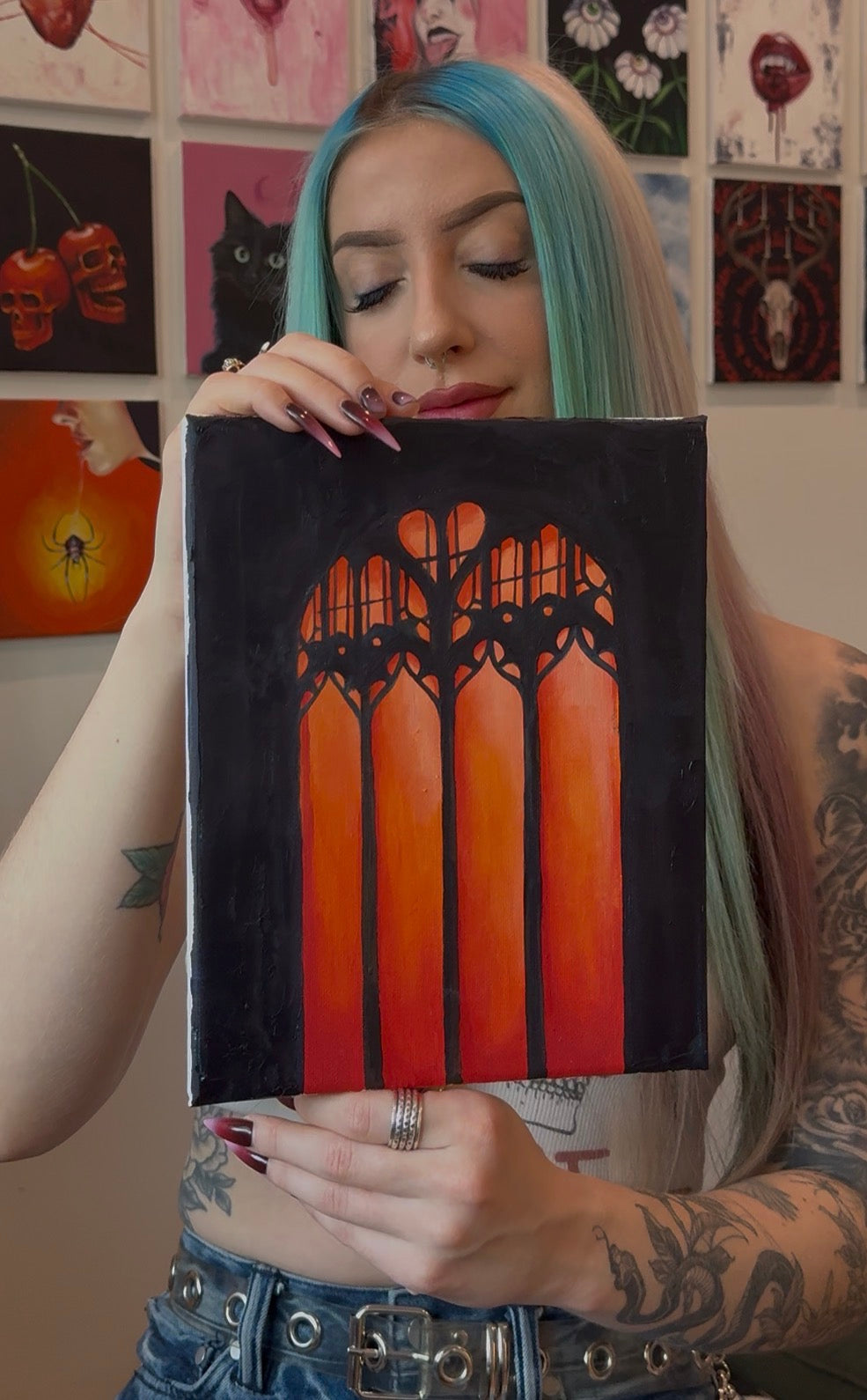 "Rest is for the wicked" 8x10 oil on canvas