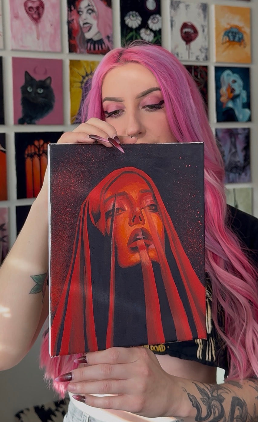 "Let go of knowing" 8x10 oil on canvas