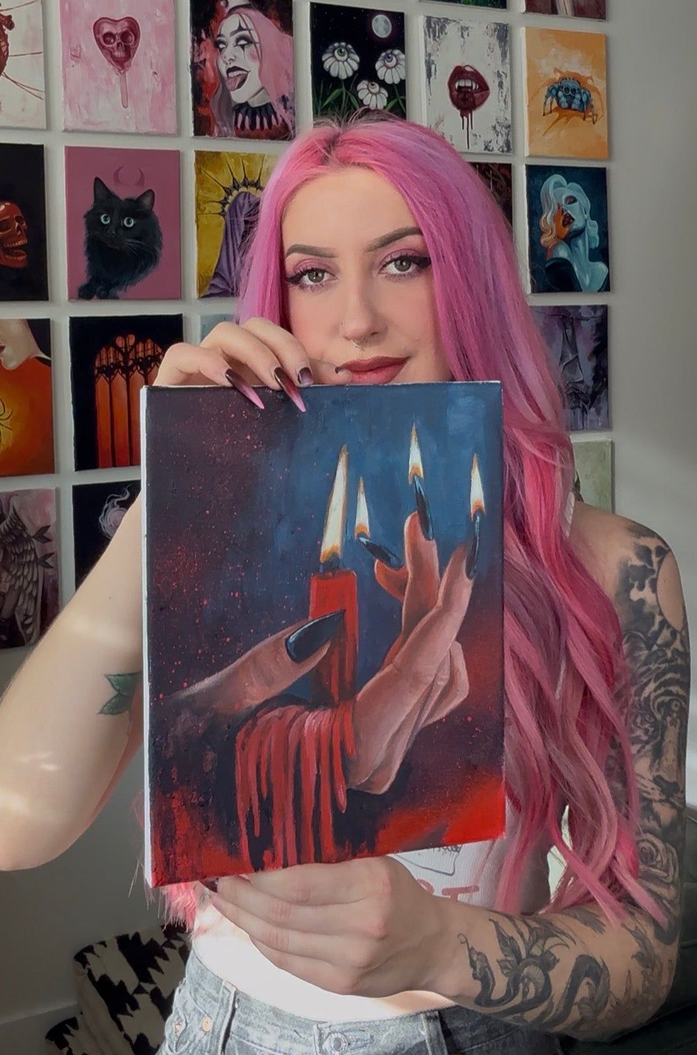 "Softness is strength" 8x10 oil on canvas