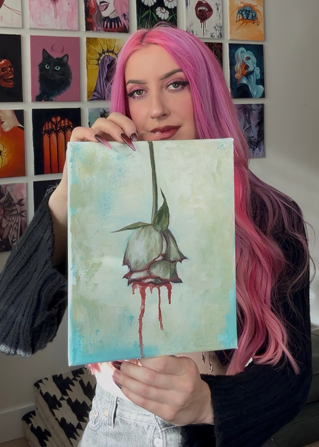 "Last one standing" 8x10 oil on canvas