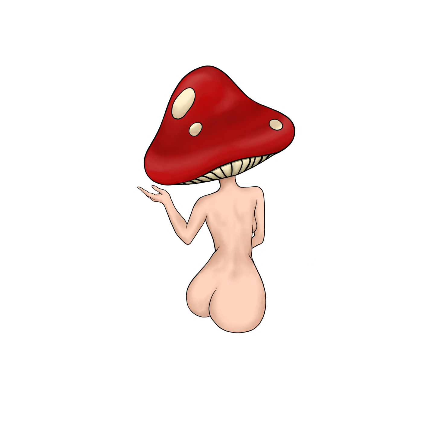 Shroom Lady 1.5x2.5 (Sticker)